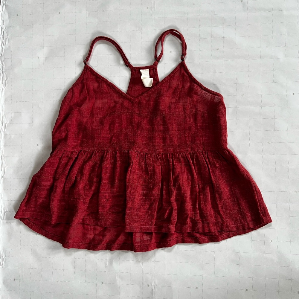 H&M Rust Orange Strap Top – Size XS